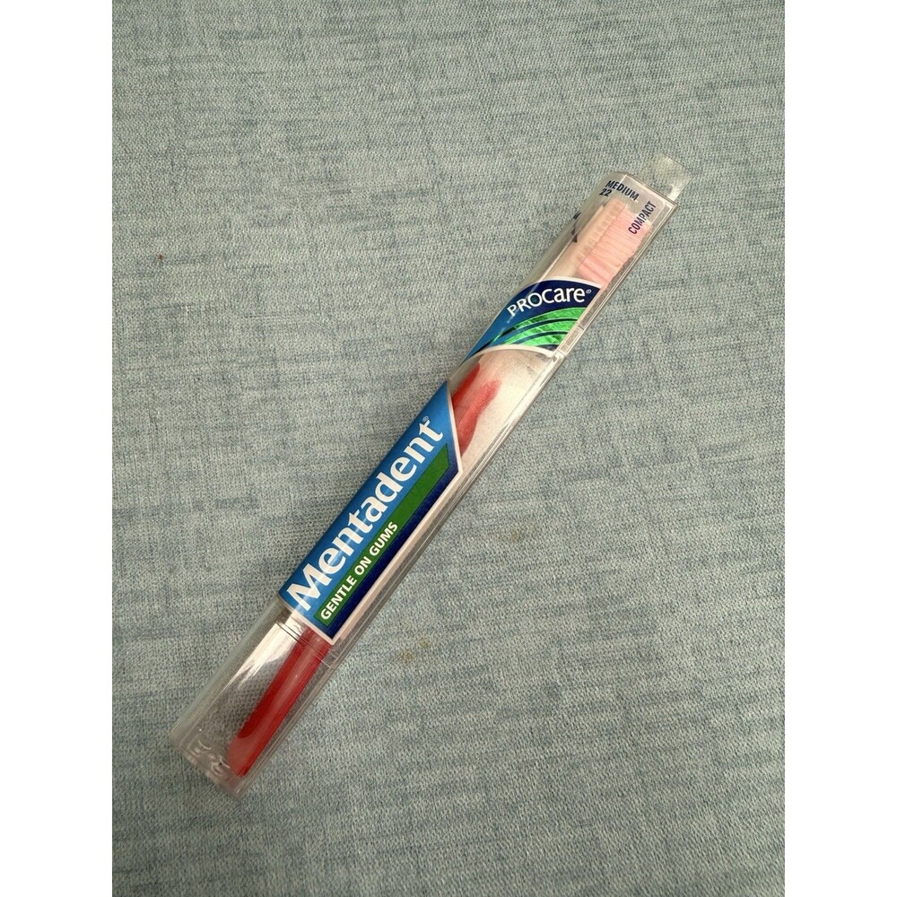 Mentadent ProCare Toothbrush Medium Pink 22 NOS